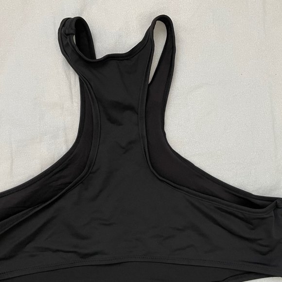SKIMS - Signature Swim - High Neck Racer Top | Size: 3X | Color: Onyx | NWT/NEW - Picture 8 of 11